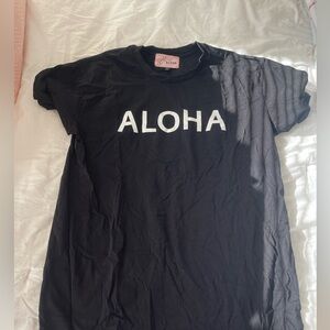 Black Aloha T-Shirt